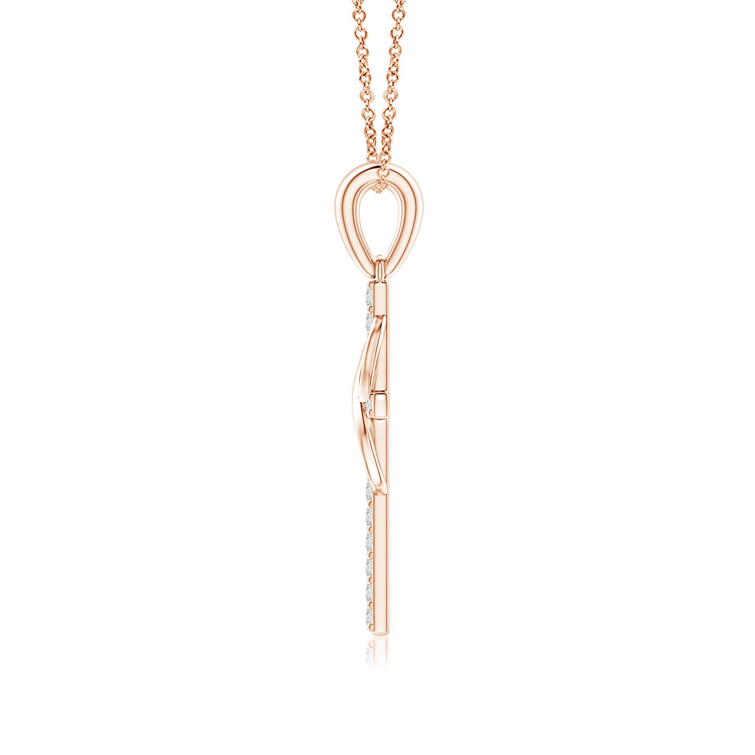 H, SI2 / 0.08 CT / 14 KT Rose Gold