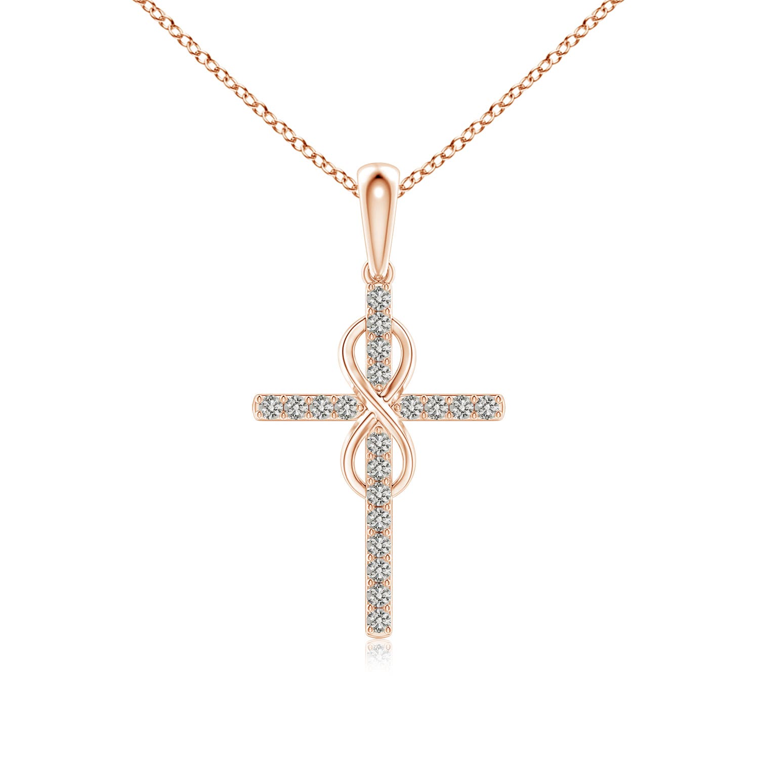 K, I3 / 0.08 CT / 14 KT Rose Gold