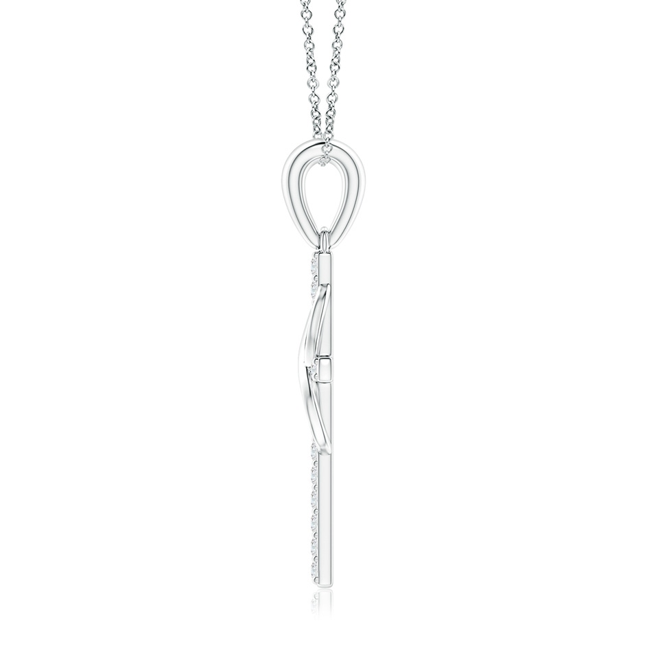 1mm GVS2 Diamond Cross and Infinity Pendant in P950 Platinum side 199