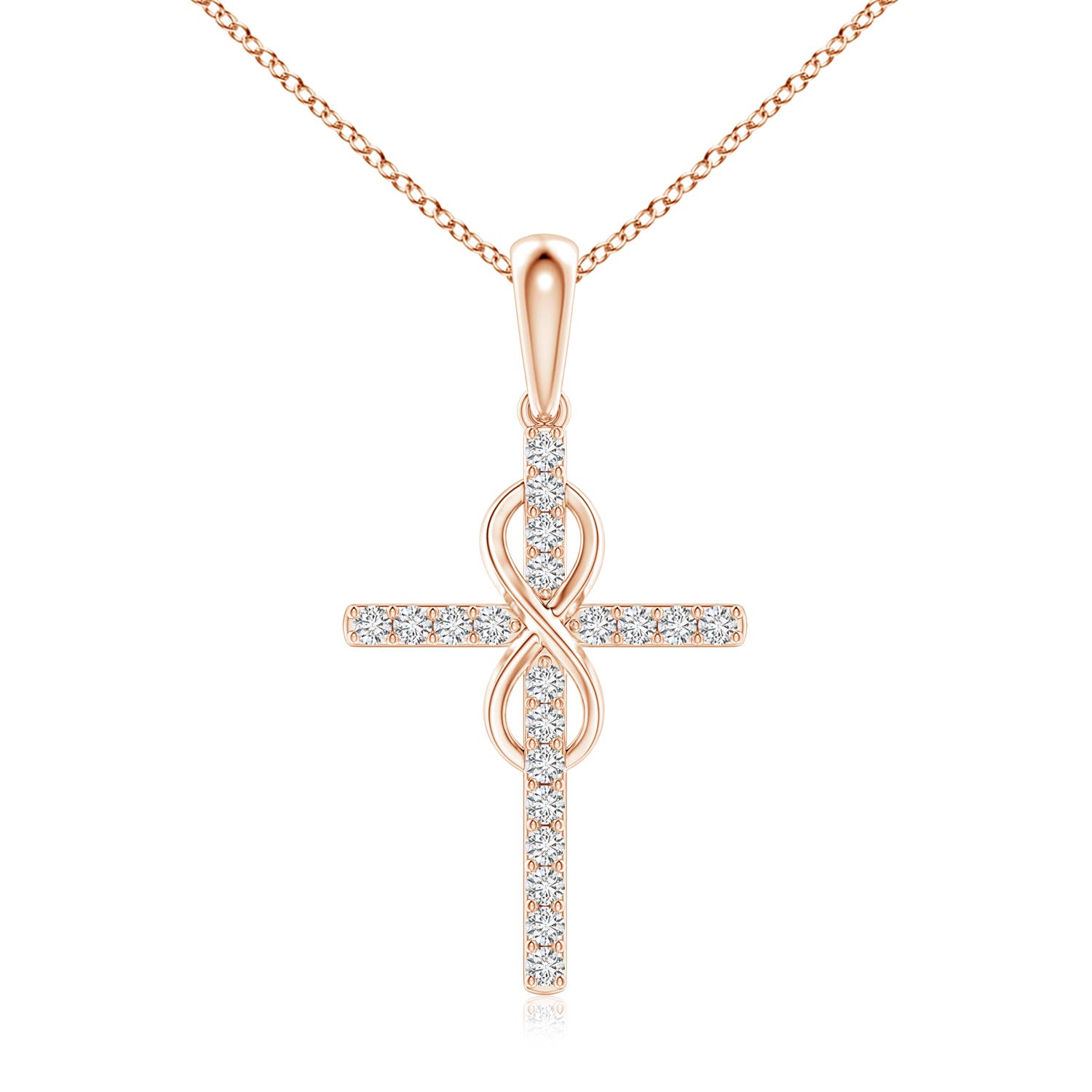 H, SI2 / 0.1 CT / 14 KT Rose Gold