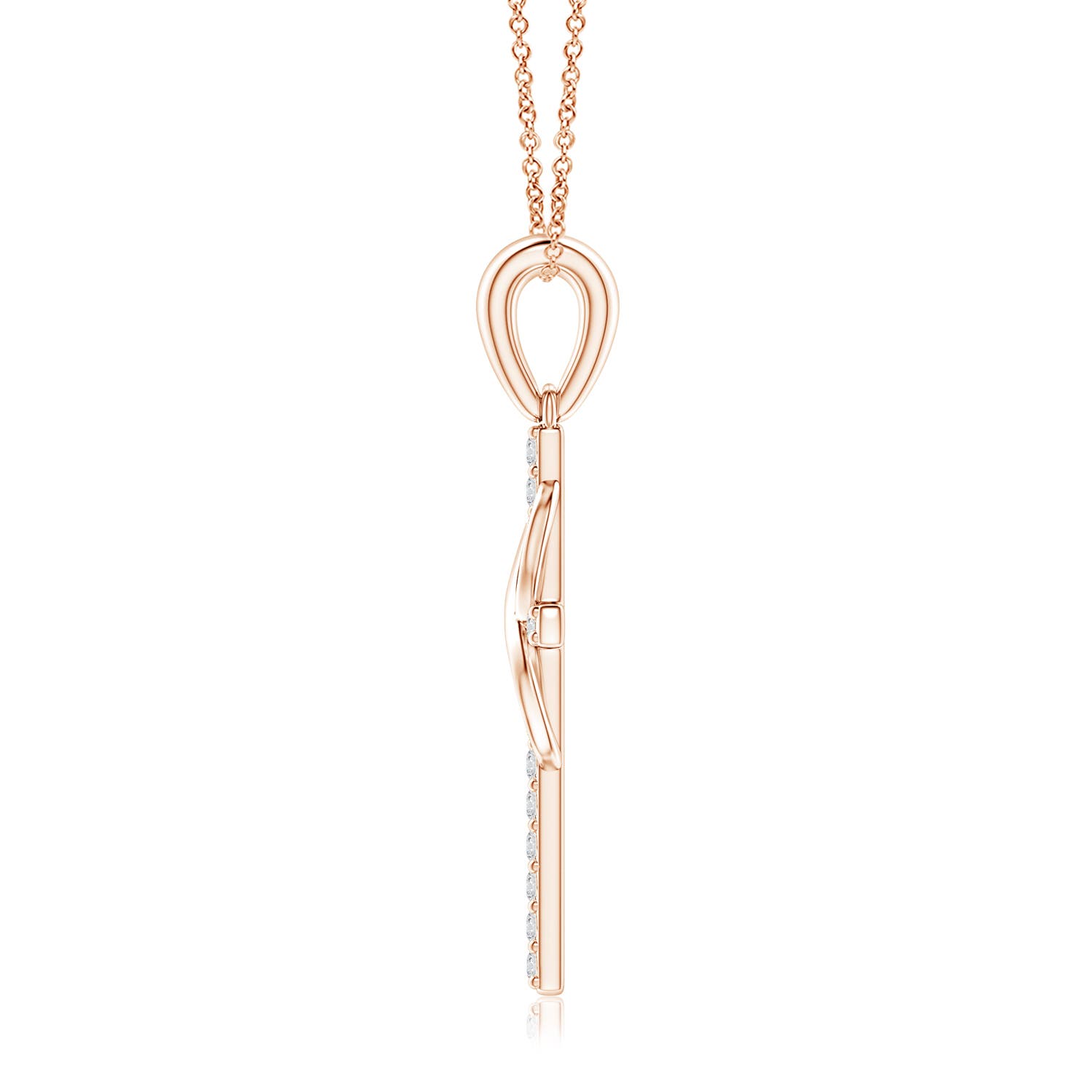 H, SI2 / 0.1 CT / 14 KT Rose Gold