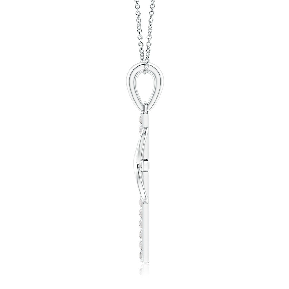 1mm IJI1I2 Diamond Cross and Infinity Pendant in 18K White Gold side 199
