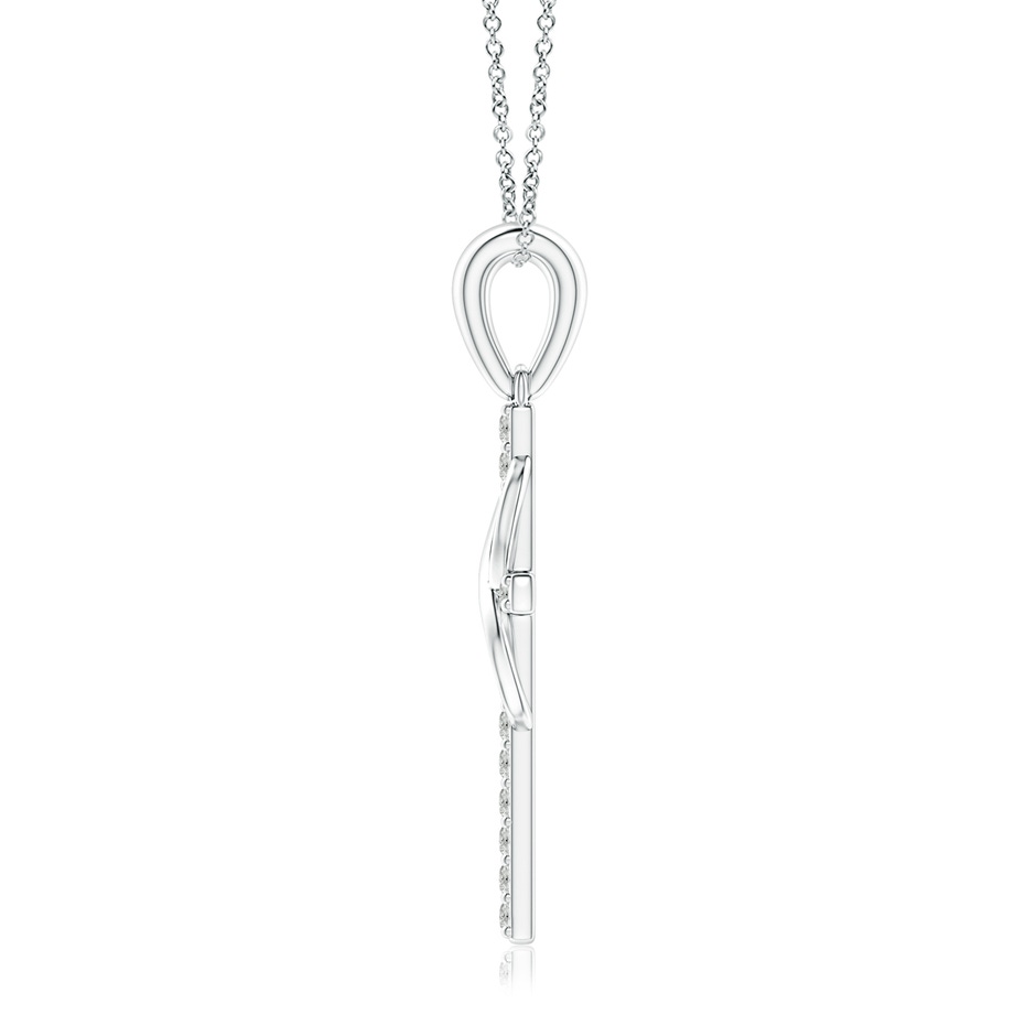 1mm KI3 Diamond Cross and Infinity Pendant in P950 Platinum side 199