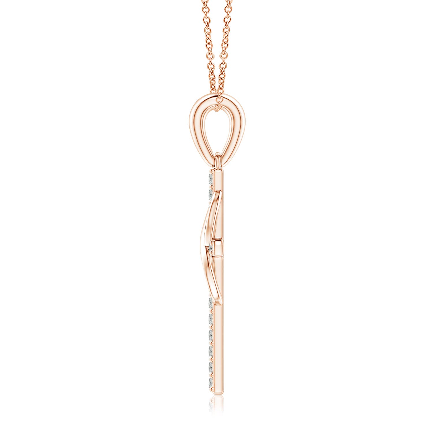 K, I3 / 0.1 CT / 14 KT Rose Gold