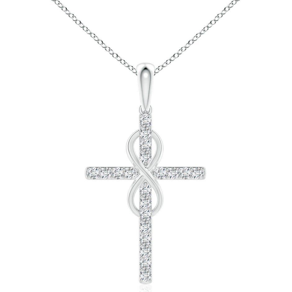 2.9mm GVS2 Diamond Cross and Infinity Pendant in P950 Platinum 