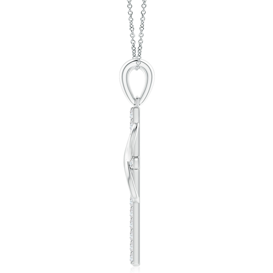2.9mm GVS2 Diamond Cross and Infinity Pendant in P950 Platinum side 199