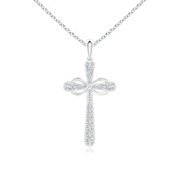 Cross Platinum Diamond Necklaces & Pendants