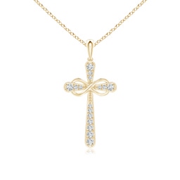 Cross Yellow Gold Diamond Necklaces & Pendants