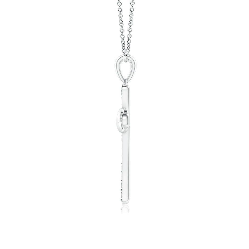 1.5mm KI3 Pave-Set Diamond Cross and Sideways Infinity Pendant in White Gold side 199