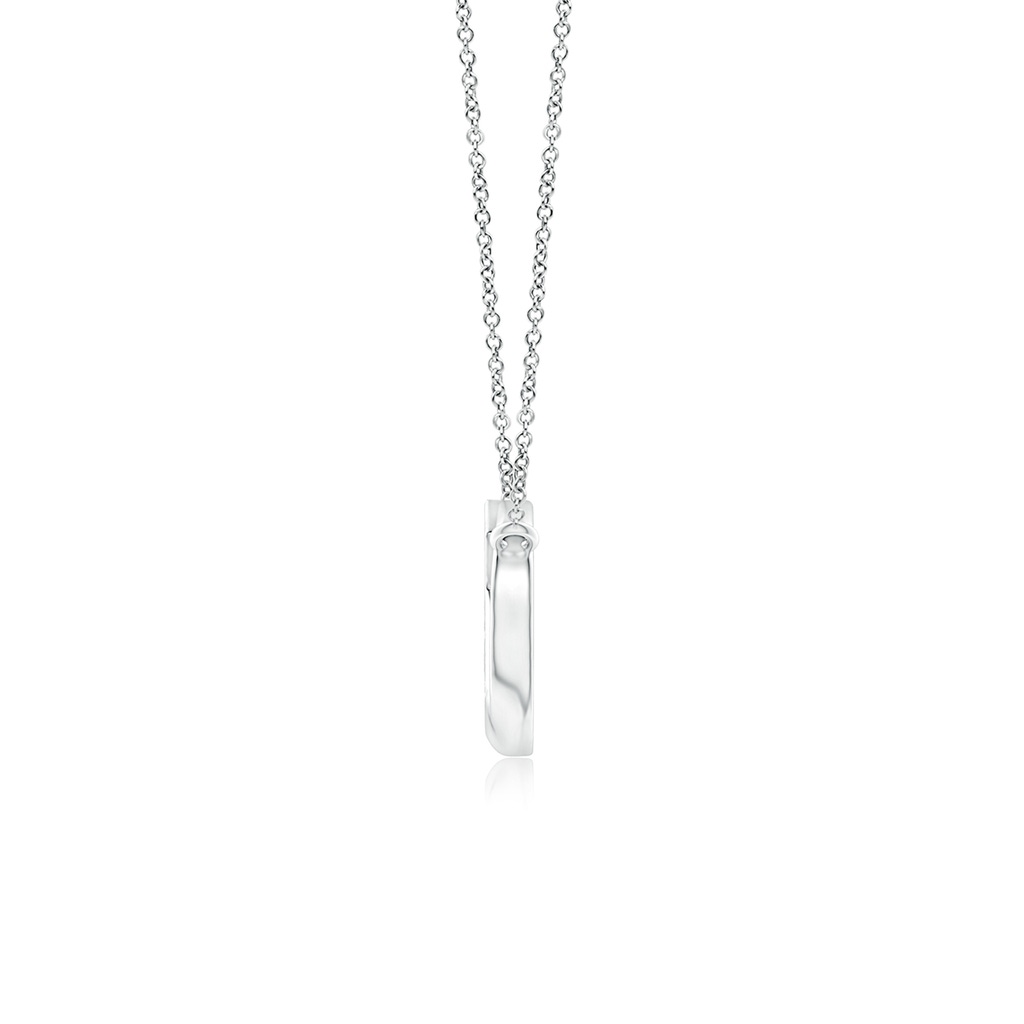 1.2mm GVS2 Pave-Set Diamond Sideways Infinity Cross Pendant in 18K White Gold - side 199