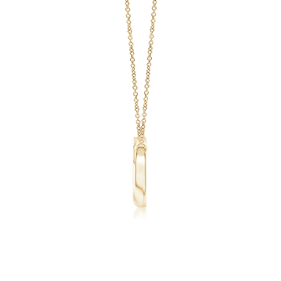 1.2mm IJI1I2 Pave-Set Diamond Sideways Infinity Cross Pendant in Yellow Gold side 199