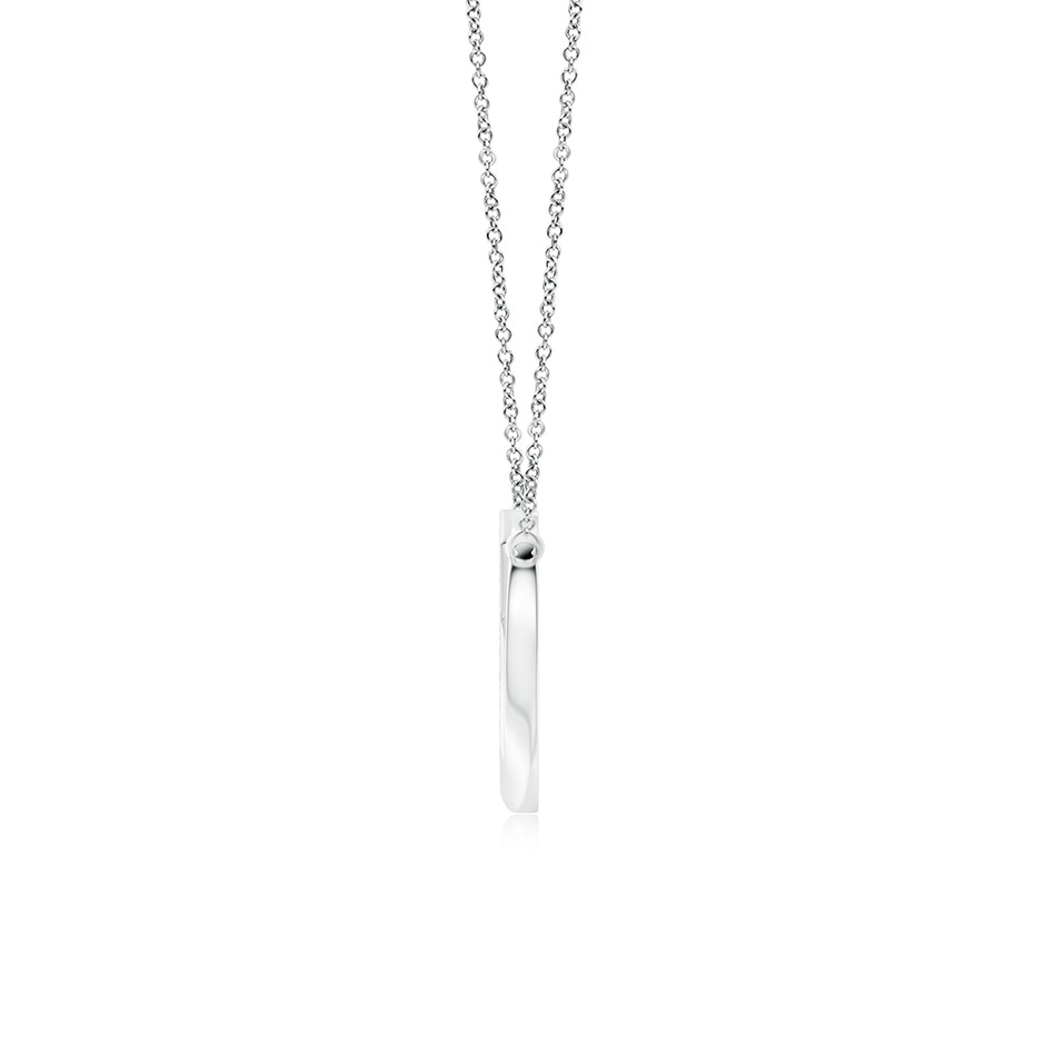 2.2mm IJI1I2 Pave-Set Diamond Sideways Infinity Cross Pendant in White Gold side 199