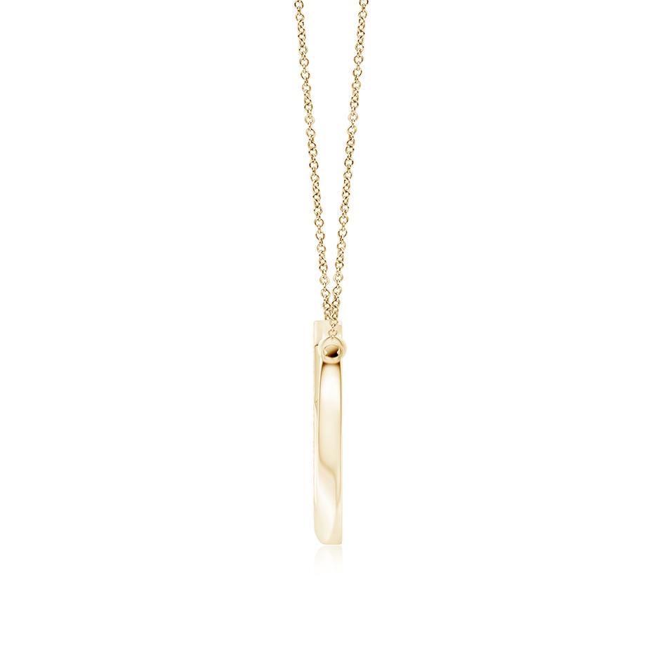 2.8mm IJI1I2 Pave-Set Diamond Sideways Infinity Cross Pendant in 18K Yellow Gold side 199