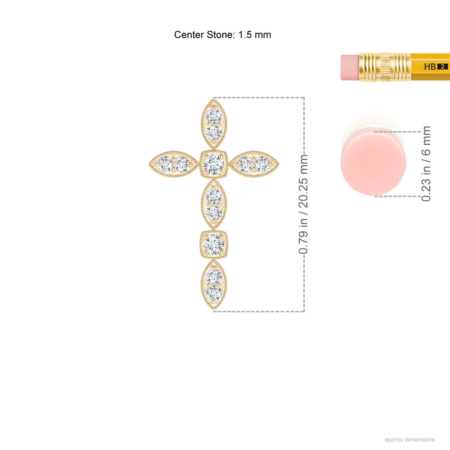 G, VS2 / 0.11 CT / 14 KT Yellow Gold