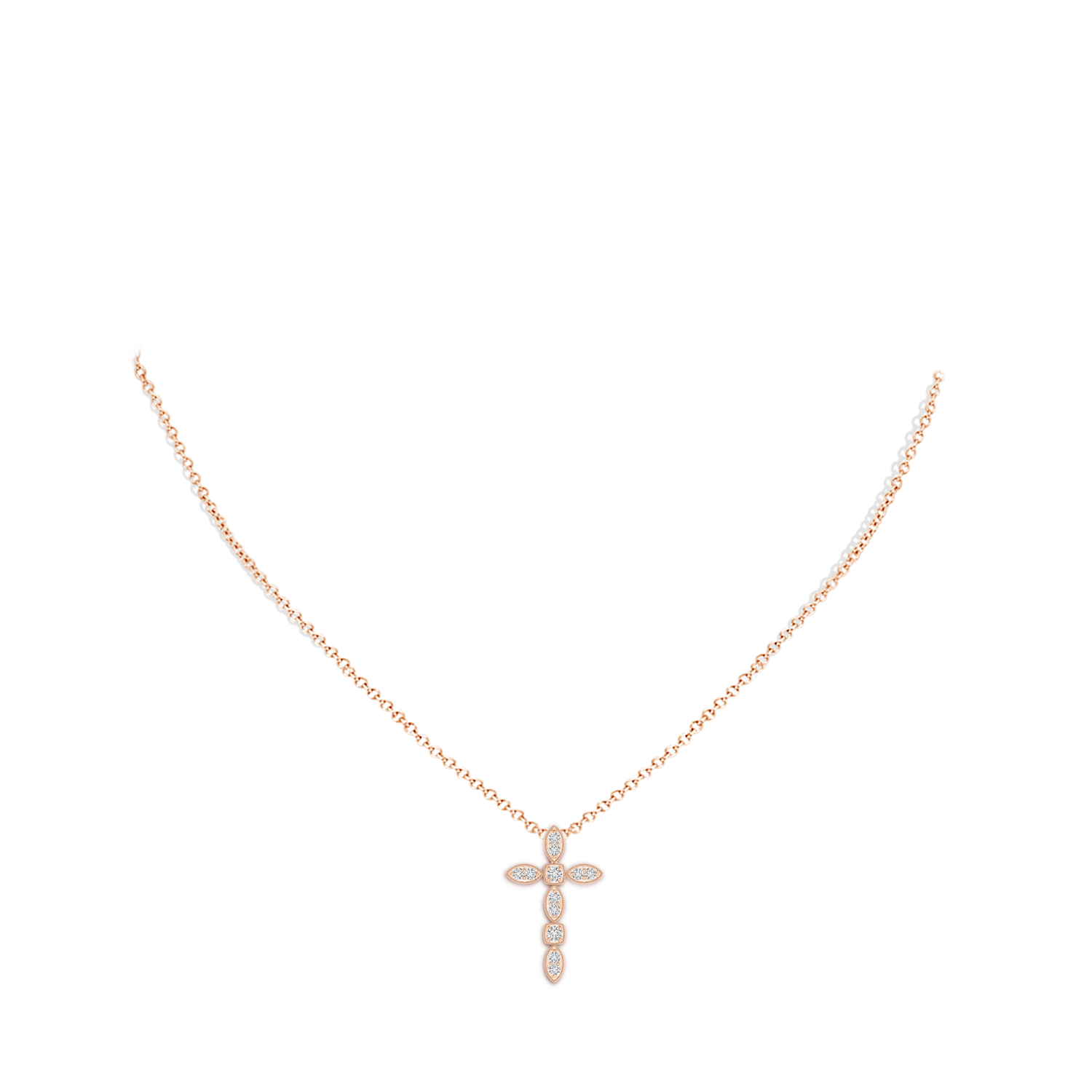 H, SI2 / 0.11 CT / 14 KT Rose Gold