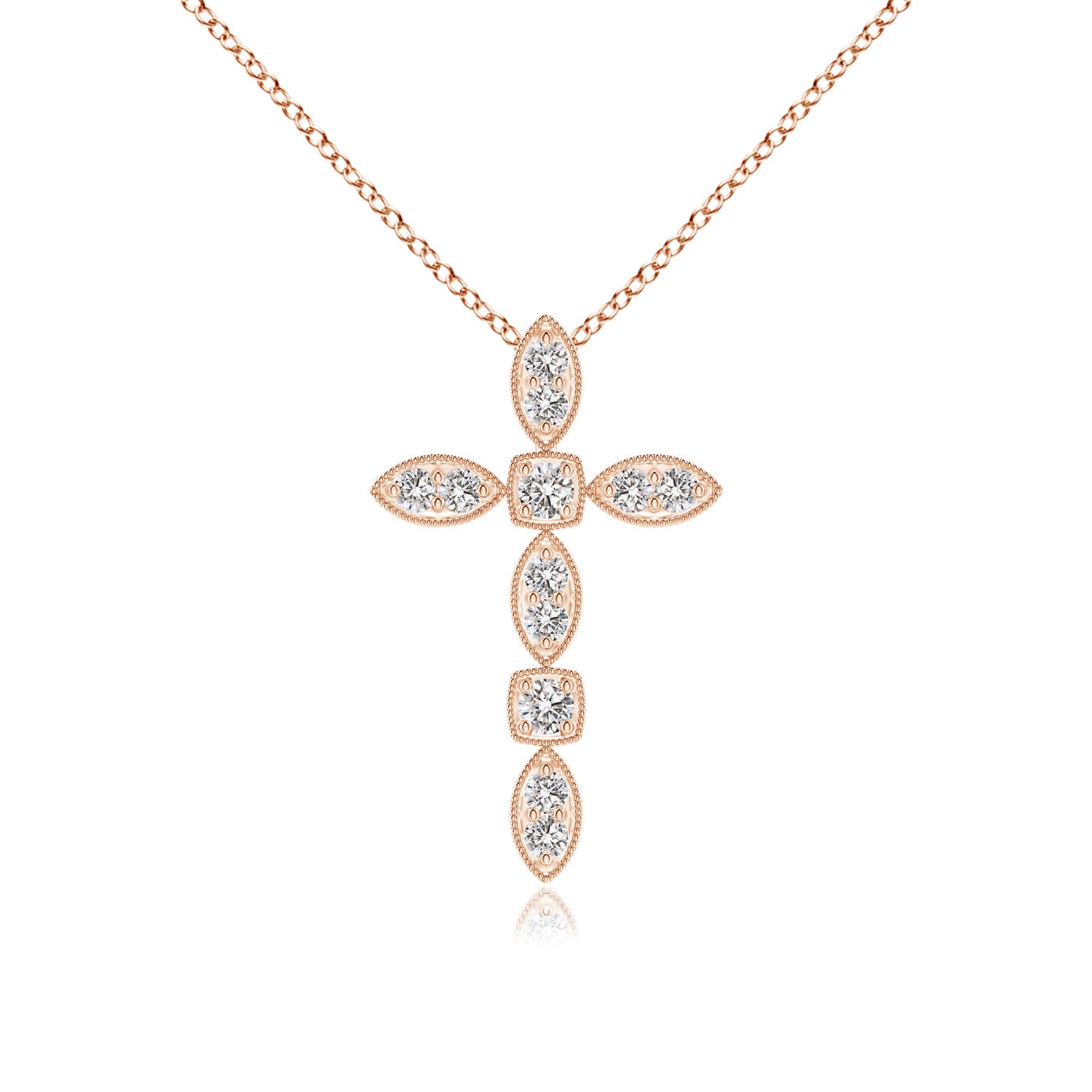 I-J, I1-I2 / 0.11 CT / 14 KT Rose Gold