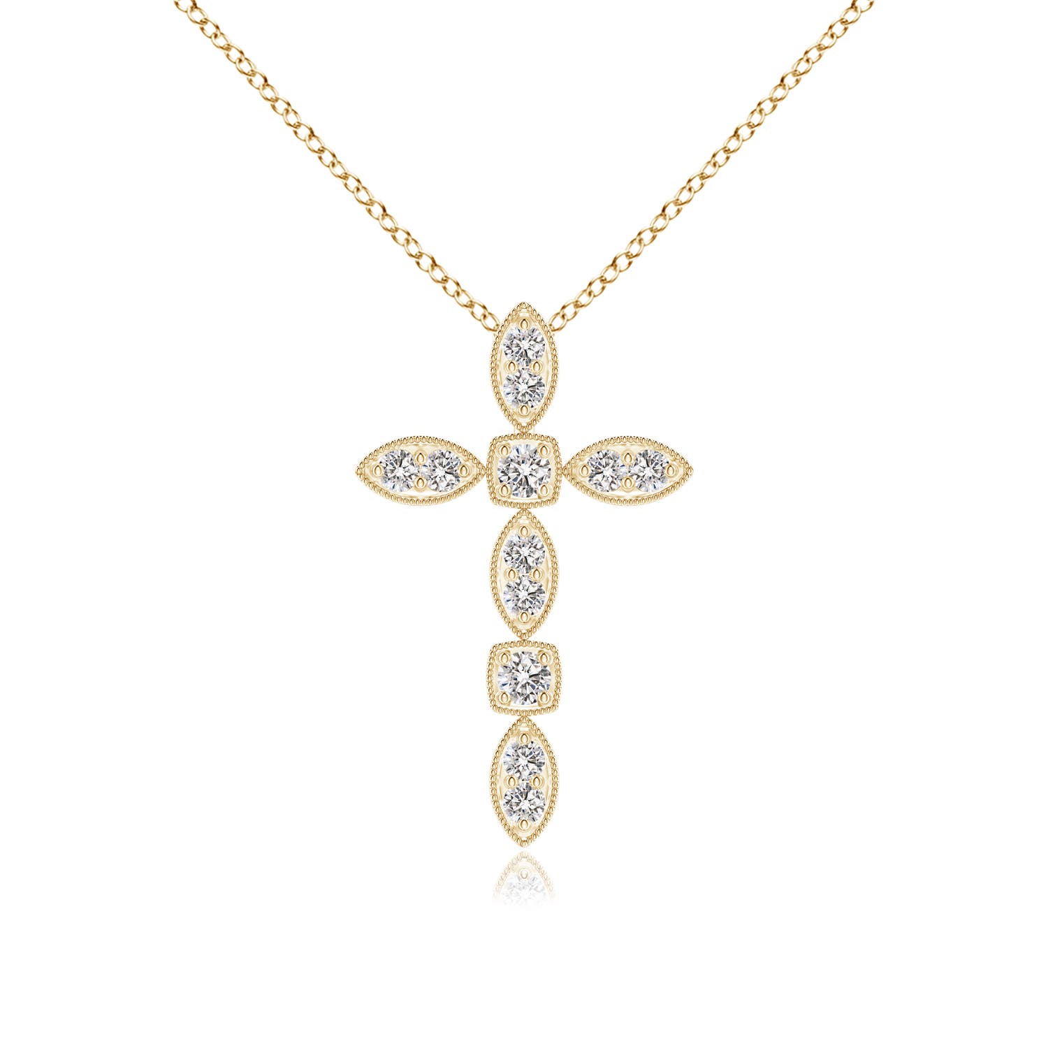 I-J, I1-I2 / 0.11 CT / 14 KT Yellow Gold