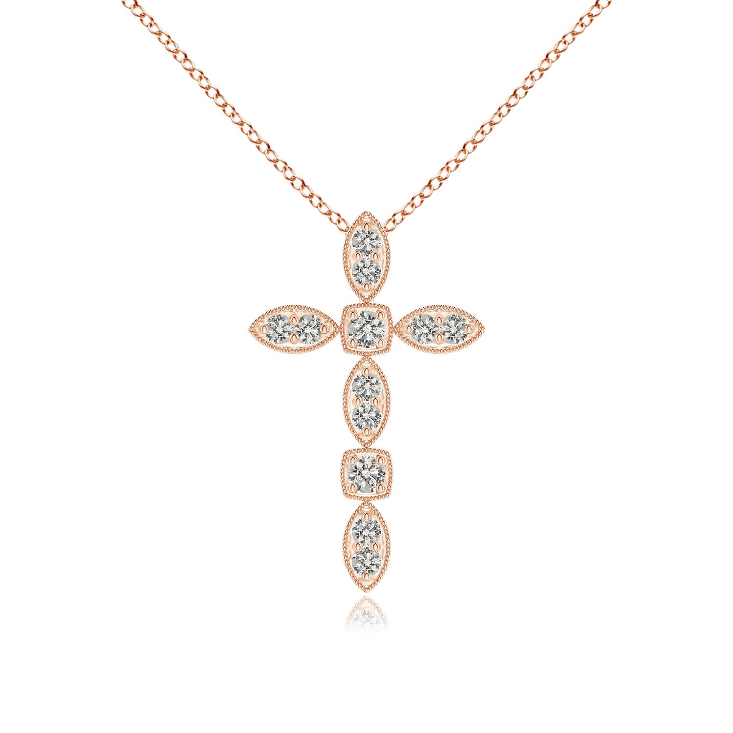 K, I3 / 0.11 CT / 14 KT Rose Gold