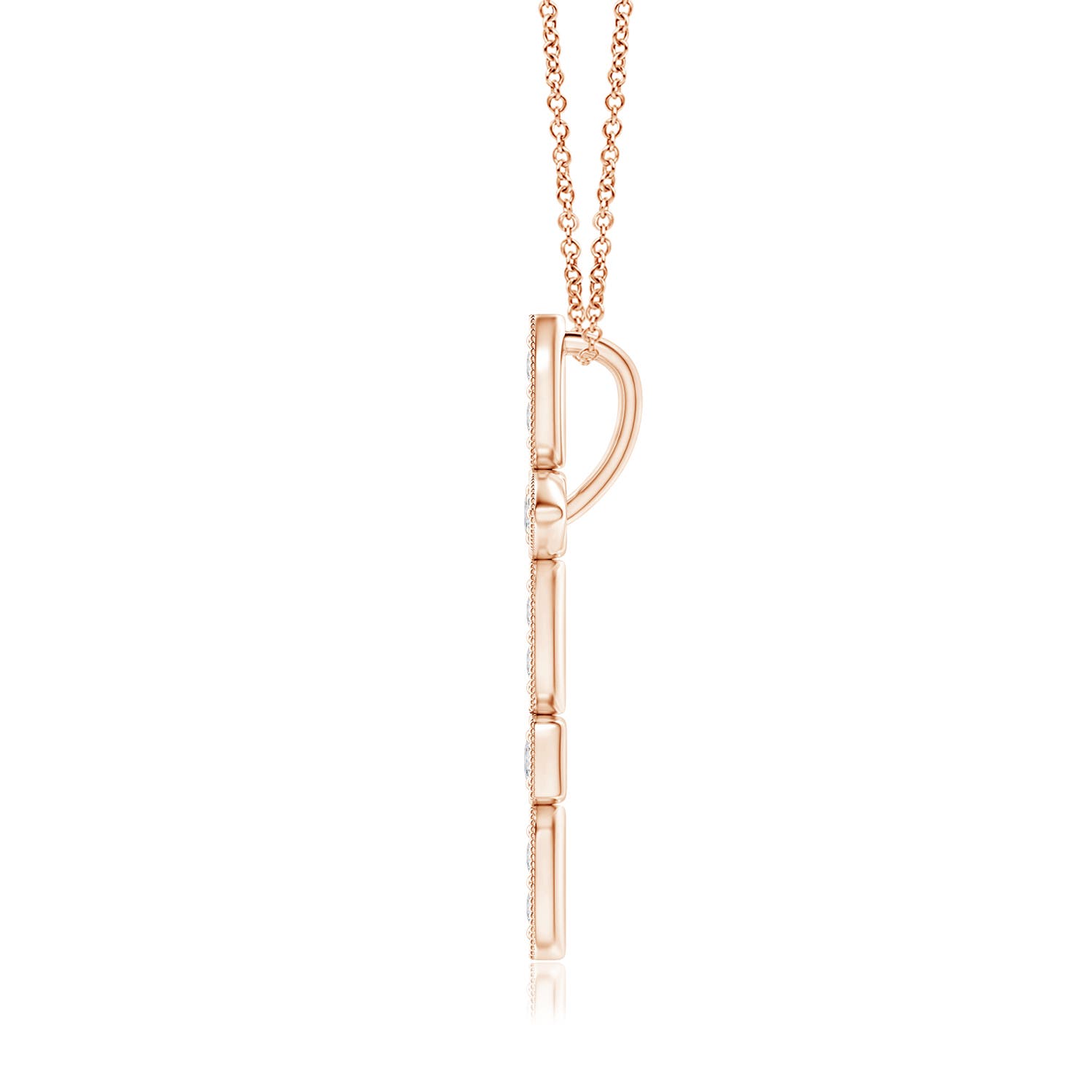 H, SI2 / 0.16 CT / 14 KT Rose Gold