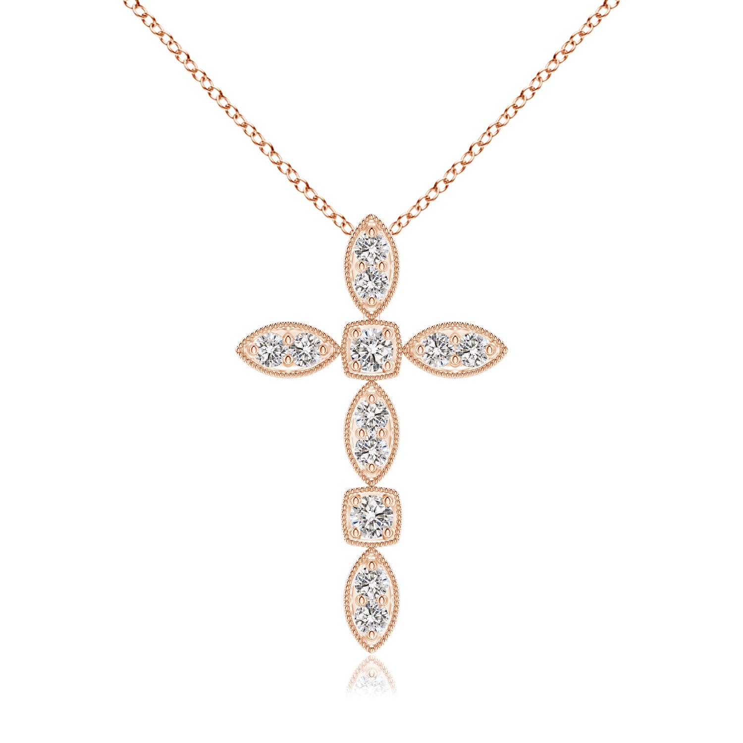 I-J, I1-I2 / 0.16 CT / 14 KT Rose Gold