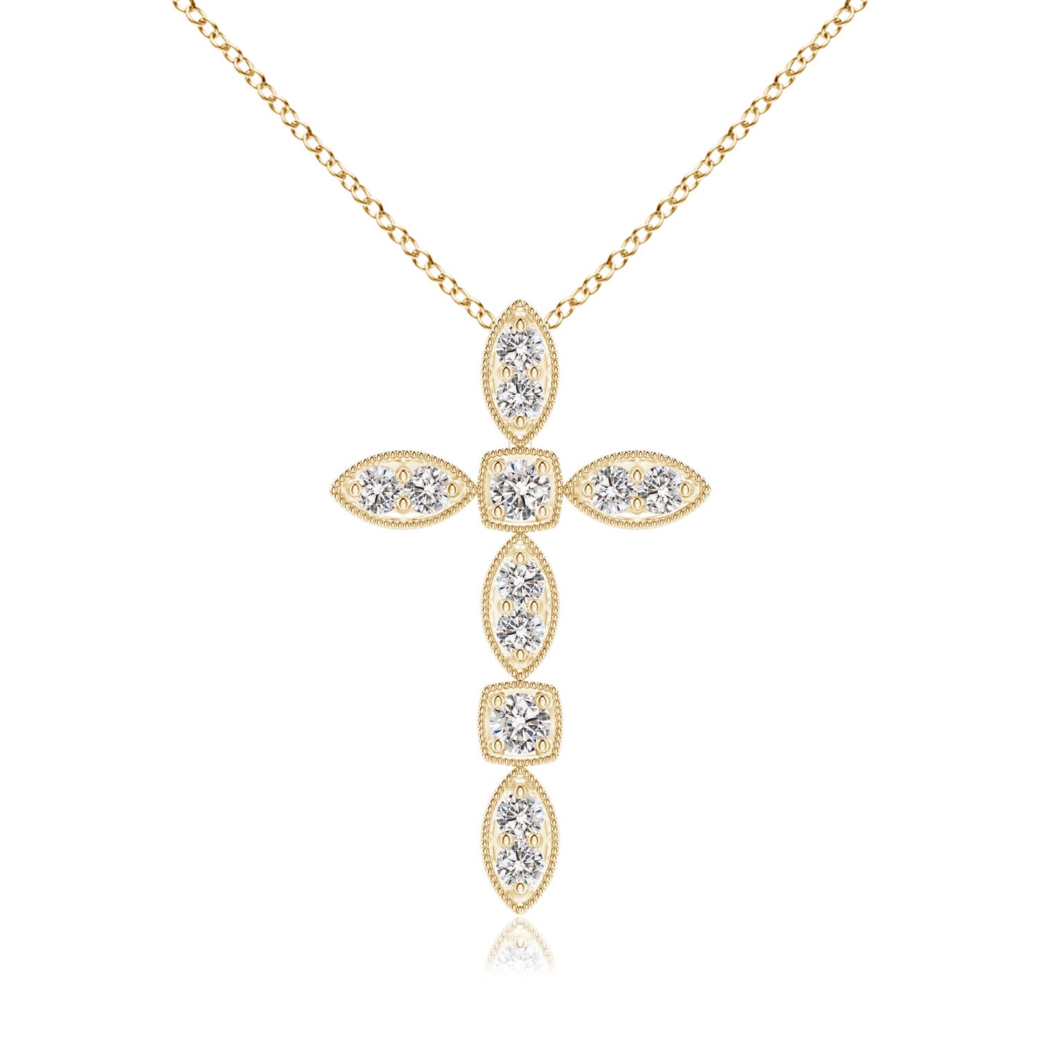 I-J, I1-I2 / 0.16 CT / 14 KT Yellow Gold