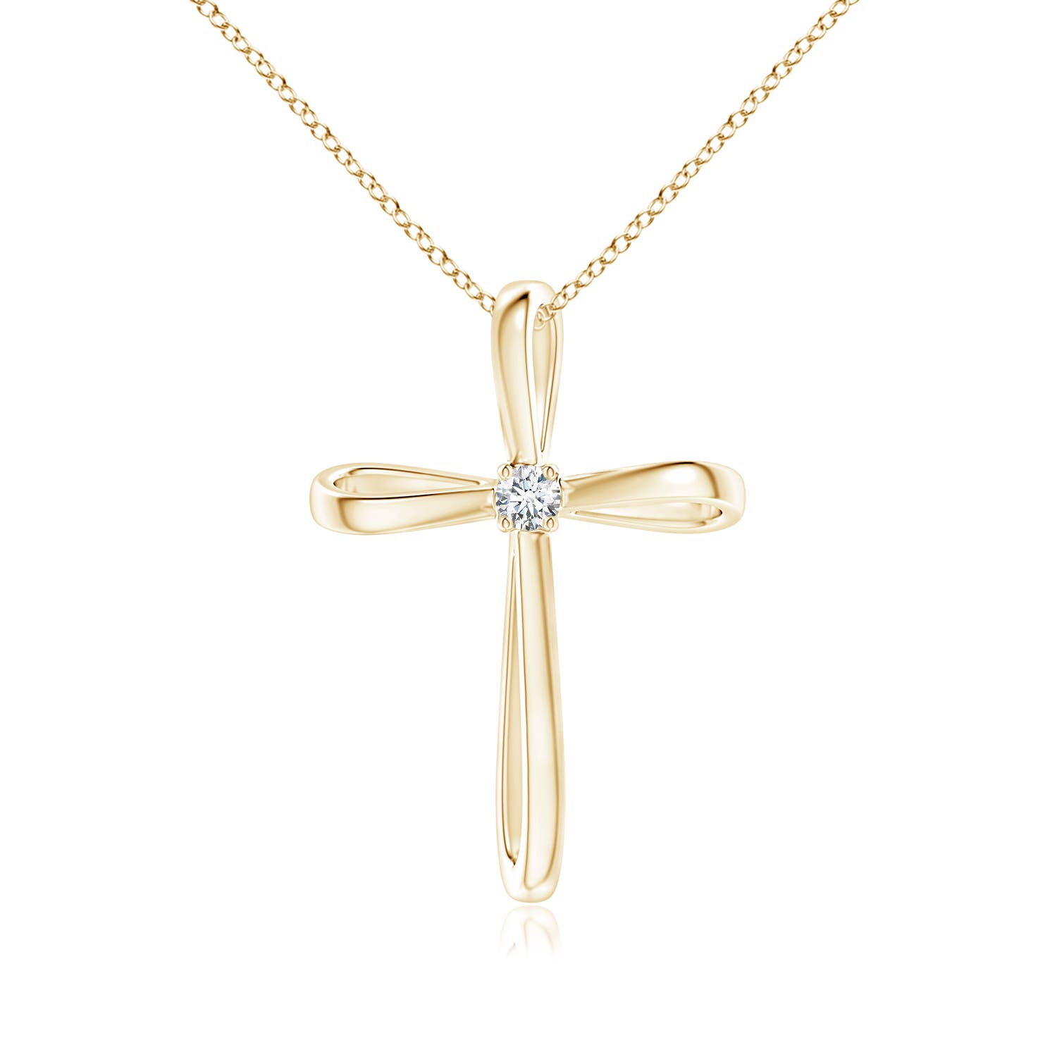 Twisted Cross Stainless Steel Necklace - Online jewelry- Dicci – DICCI