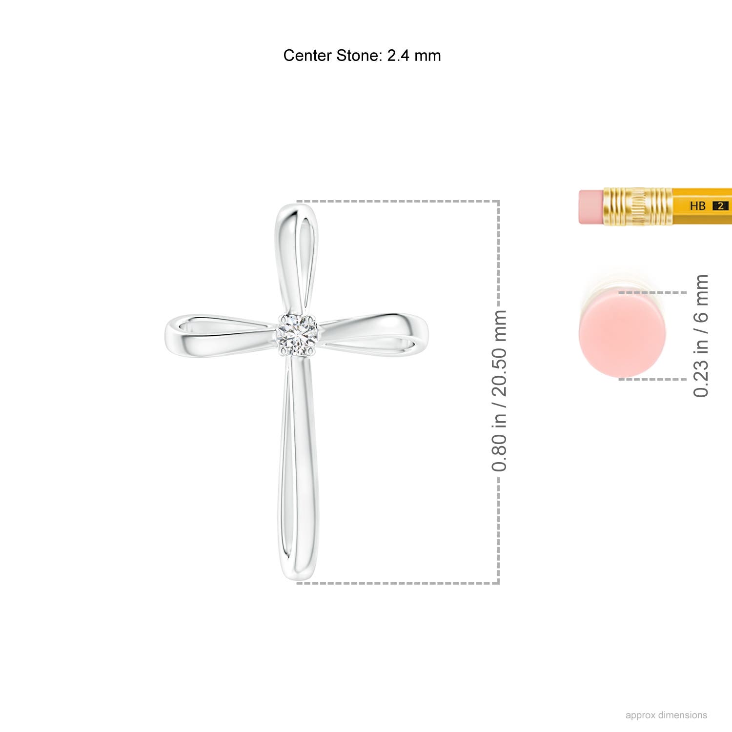 HSI2 / 0.06 CT / 14 KT White Gold