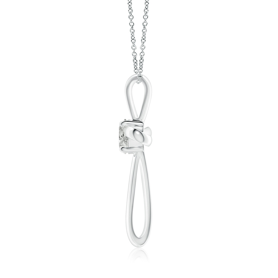 5.1mm KI3 Twisted Cross Pendant with Diamond in P950 Platinum side 199