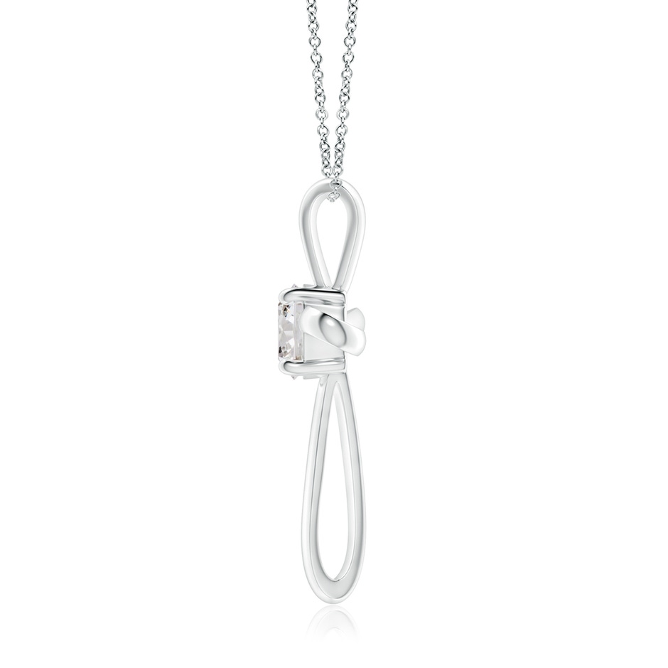 6.4mm IJI1I2 Twisted Cross Pendant with Diamond in P950 Platinum side 199