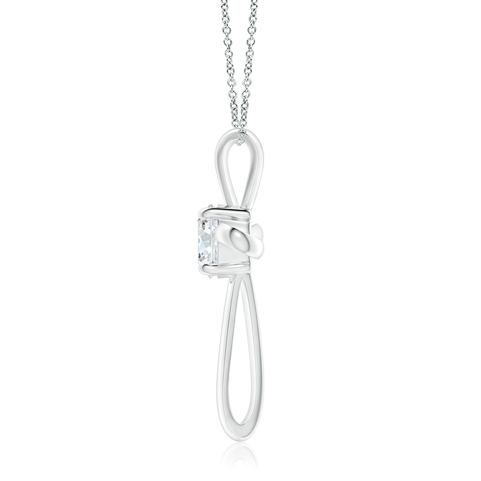7.4mm GVS2 Twisted Cross Pendant with Diamond in P950 Platinum side 199