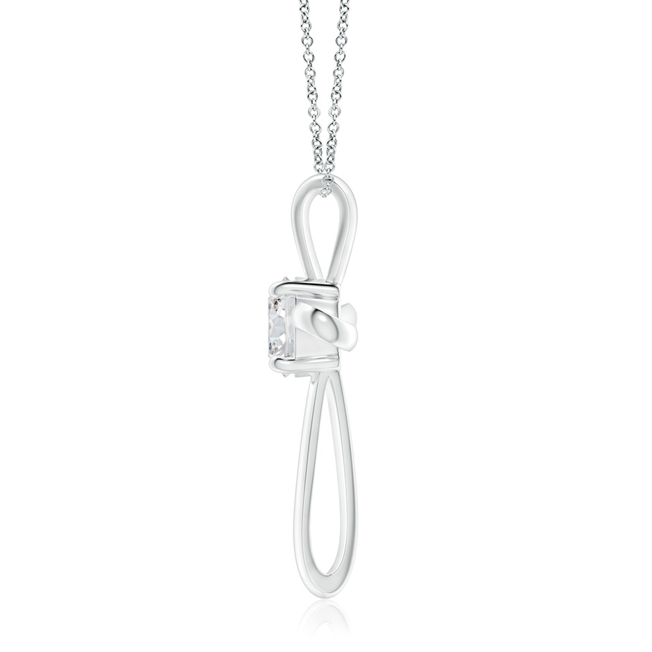 7.4mm HSI2 Twisted Cross Pendant with Diamond in P950 Platinum side 199