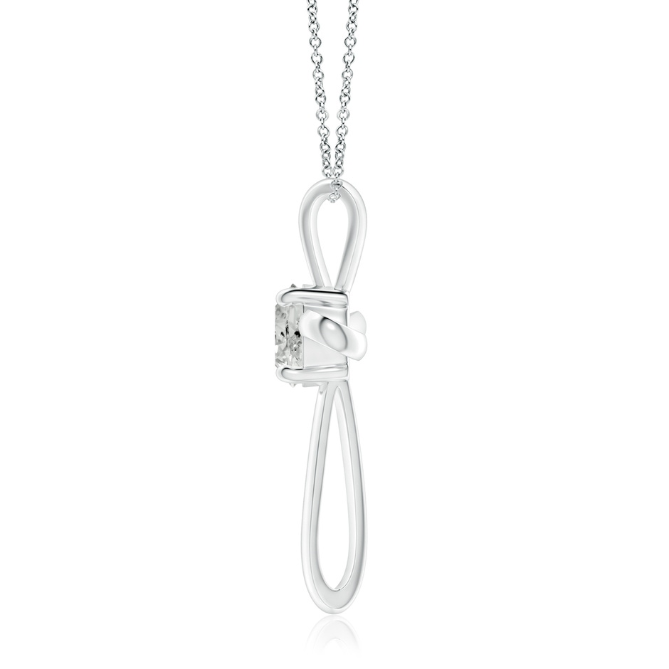 7.4mm KI3 Twisted Cross Pendant with Diamond in White Gold side 199