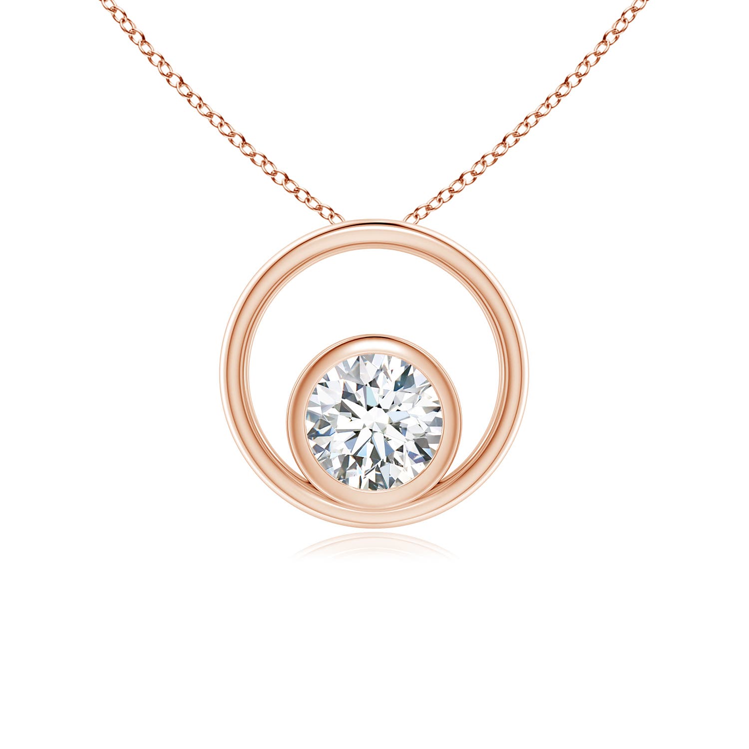 F-G, VS / 0.25 CT / 14 KT Rose Gold