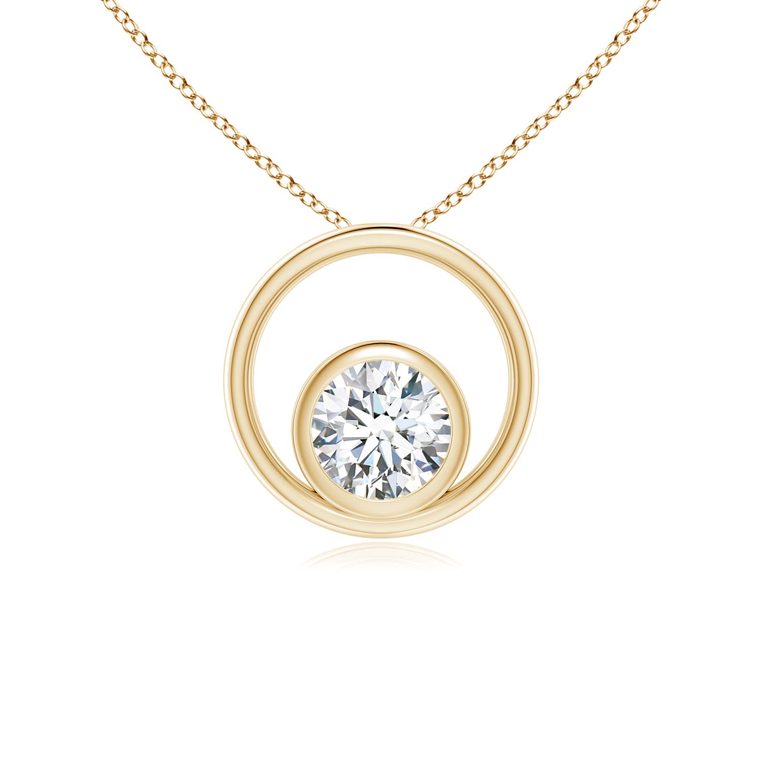 F-G, VS / 0.25 CT / 14 KT Yellow Gold