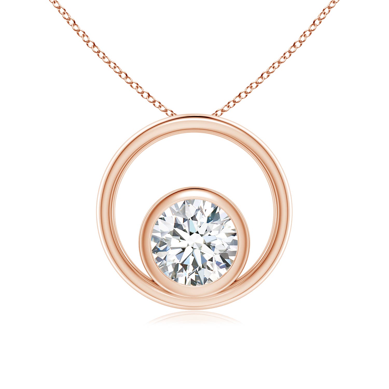 F-G, VS / 0.5 CT / 14 KT Rose Gold