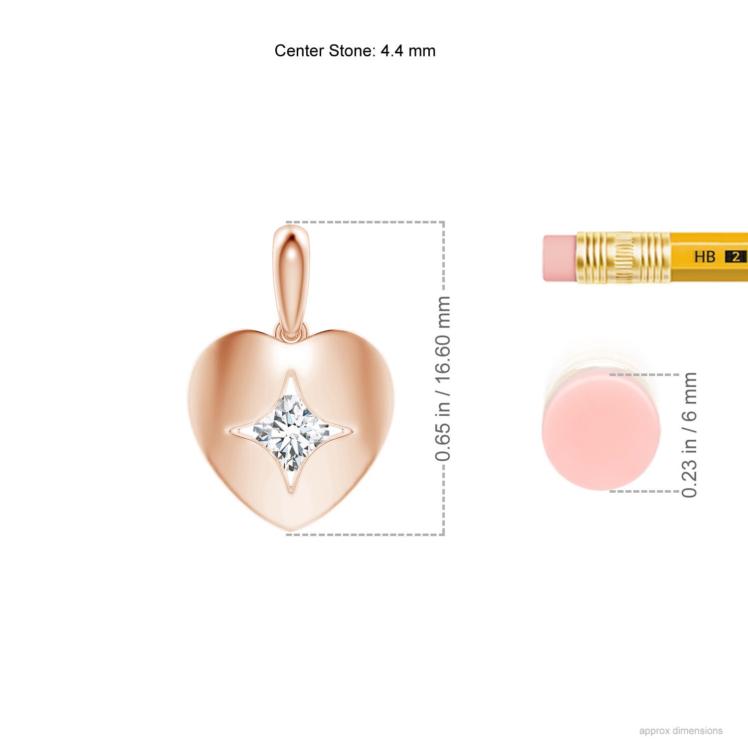 G, VS2 / 0.33 CT / 14 KT Rose Gold