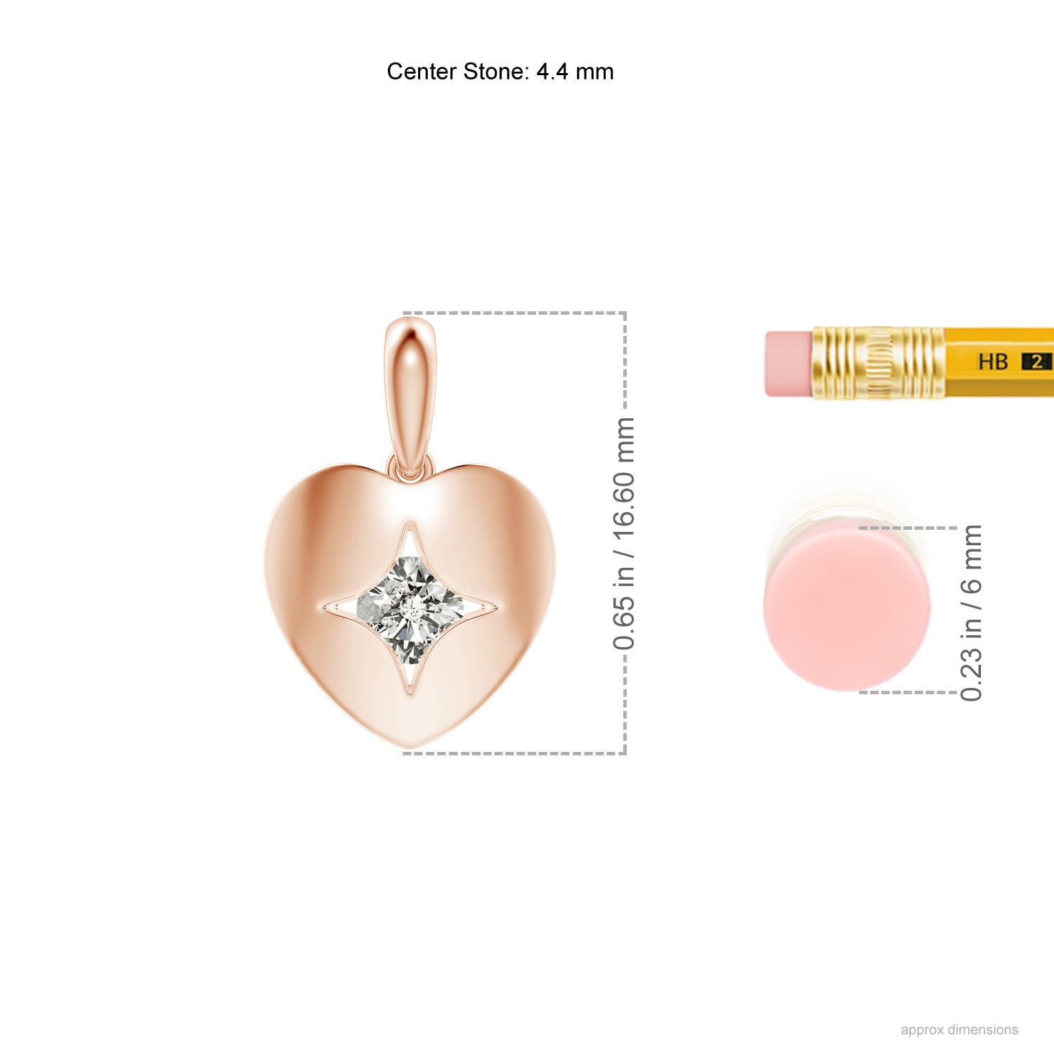 K, I3 / 0.33 CT / 14 KT Rose Gold