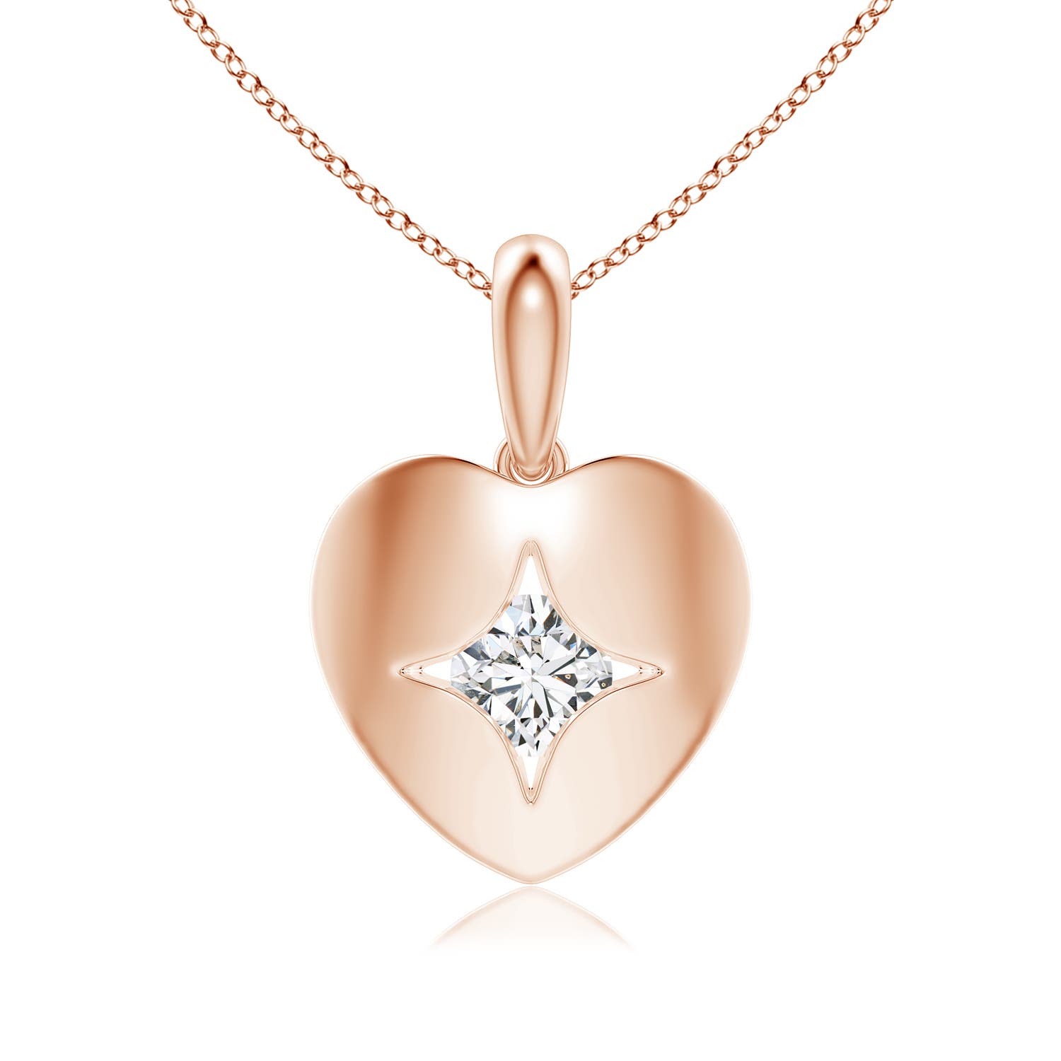 H, SI2 / 0.39 CT / 14 KT Rose Gold