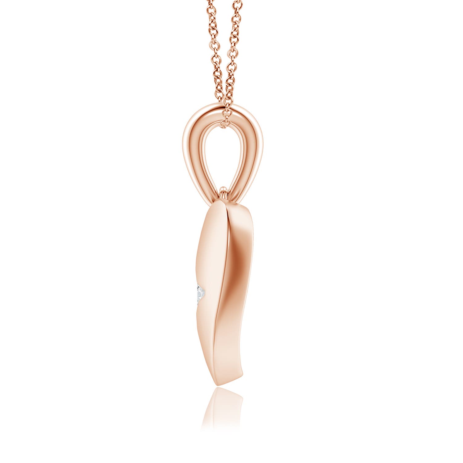 H, SI2 / 0.39 CT / 14 KT Rose Gold