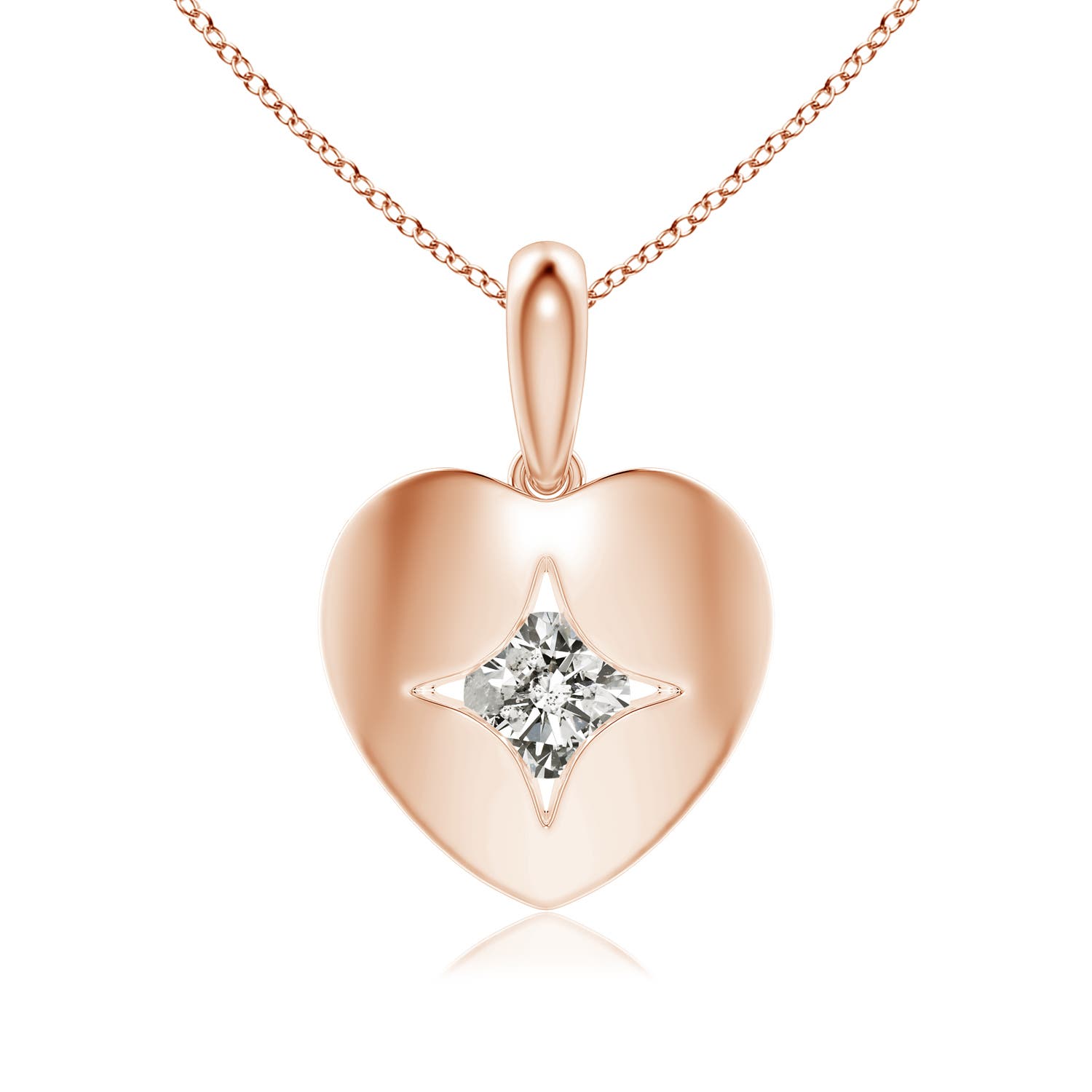 K, I3 / 0.39 CT / 14 KT Rose Gold