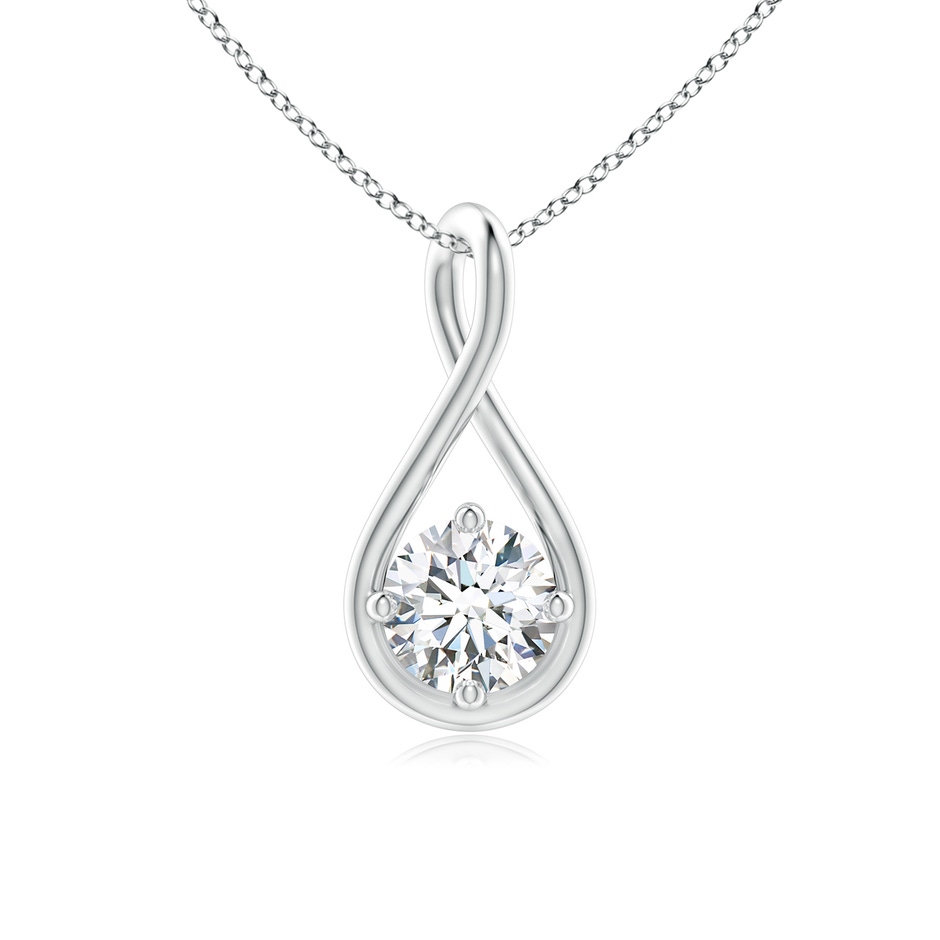 4.4mm GVS2 Solitaire Diamond Twist Bale Pendant in P950 Platinum 