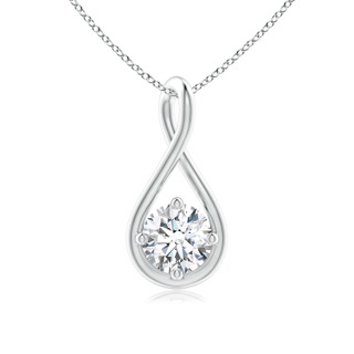 4.7mm GVS2 Solitaire Diamond Twist Bale Pendant in P950 Platinum