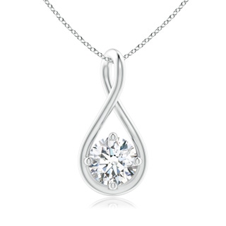 5.1mm GVS2 Solitaire Diamond Twist Bale Pendant in P950 Platinum