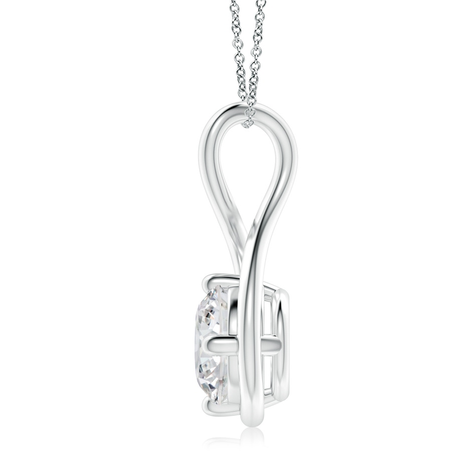 9.1mm HSI2 Solitaire Diamond Twist Bale Pendant in P950 Platinum side 199