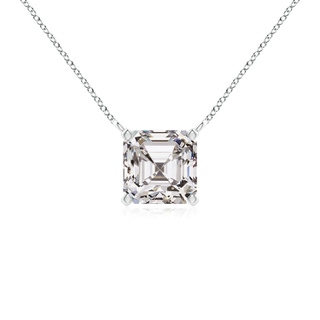 5.1mm IJI1I2 Asscher-Cut Diamond Solitaire Pendant in P950 Platinum