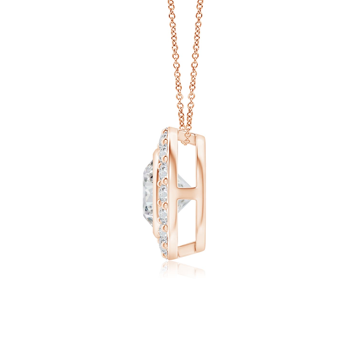 H, SI2 / 0.66 CT / 14 KT Rose Gold