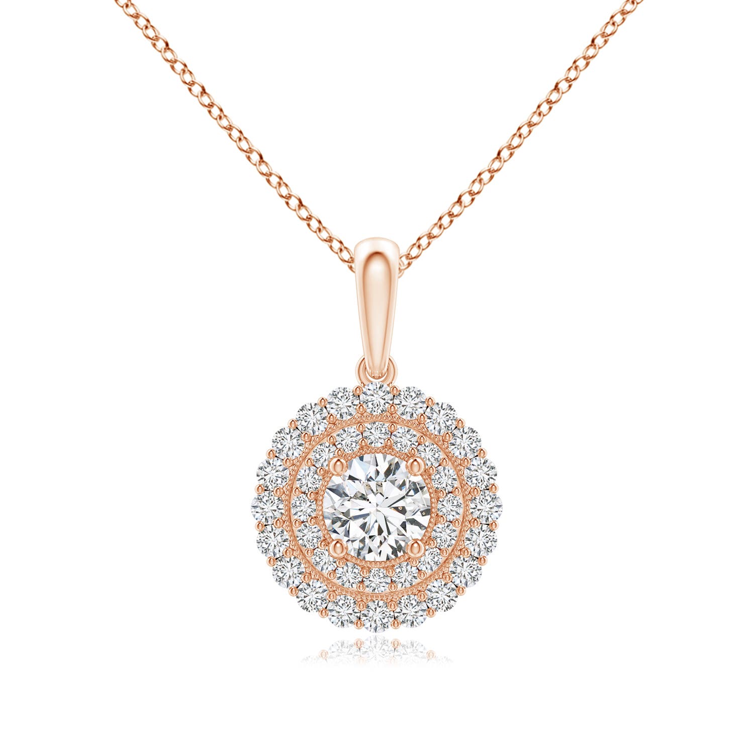 H, SI2 / 0.99 CT / 14 KT Rose Gold