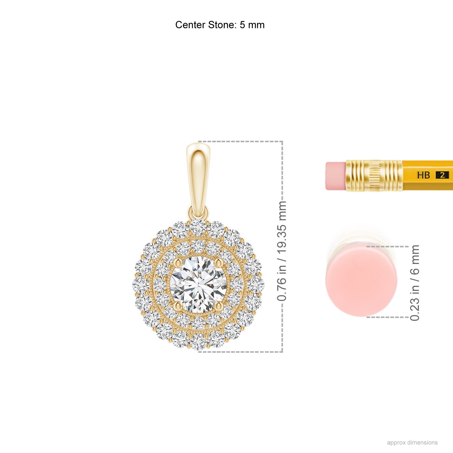 H, SI2 / 0.99 CT / 14 KT Yellow Gold