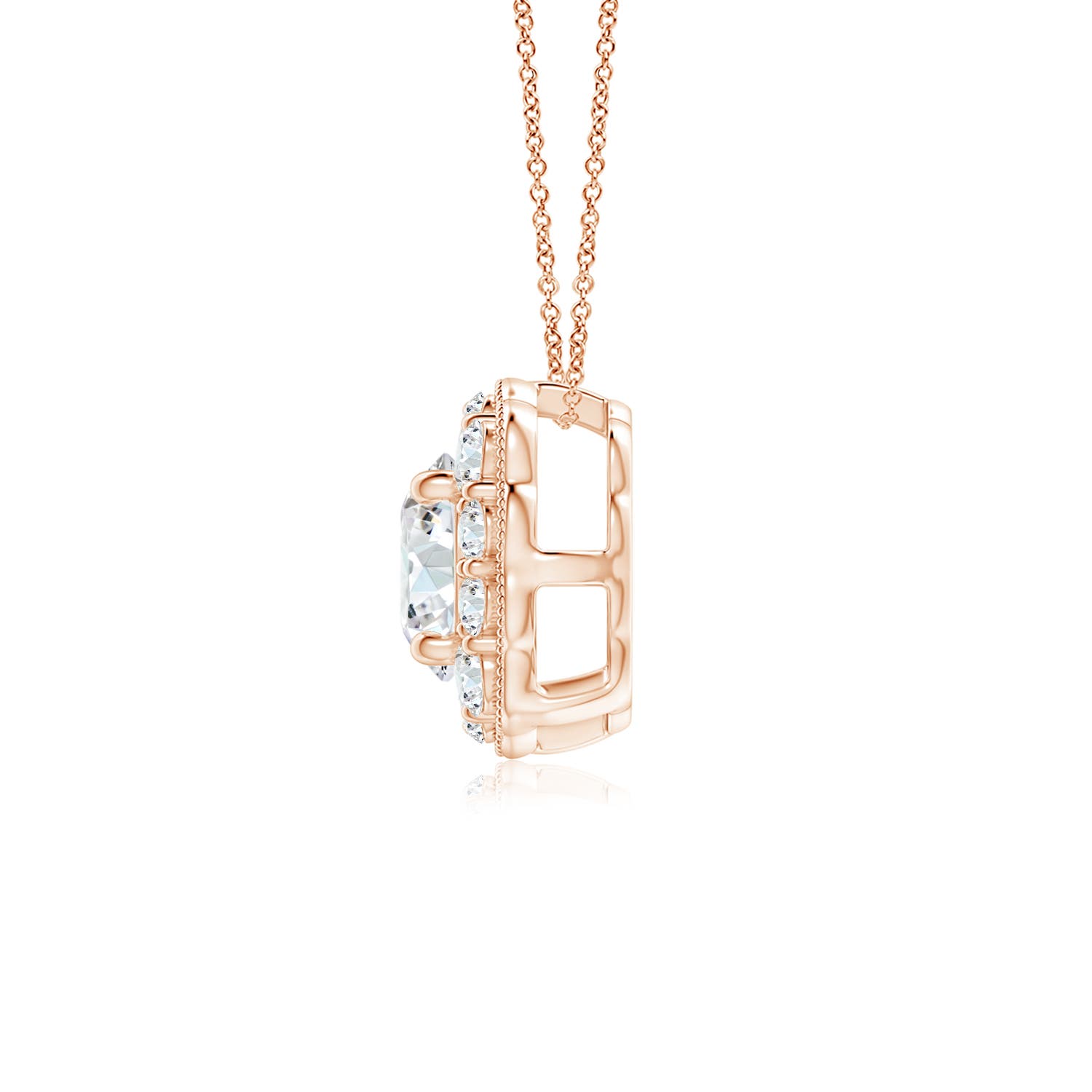 G, VS2 / 0.58 CT / 14 KT Rose Gold