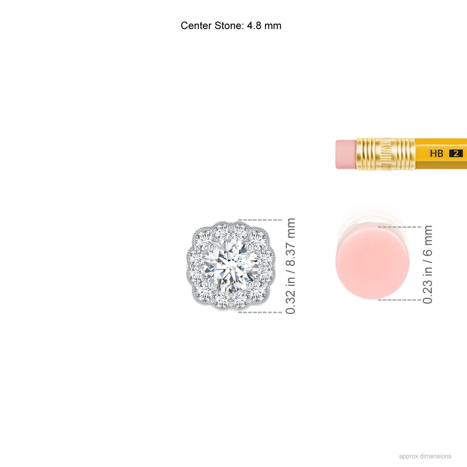 G, VS2 / 0.58 CT / 14 KT White Gold